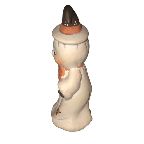 UNBRANDED Porcelain Ceramic Halloween Fall 4.5" Ghost Figure Figurine Shelf - Picture 2 of 5